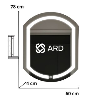 Foto 8 | Espejo Led ARD Glanz Luminous Capsule 78 x 60