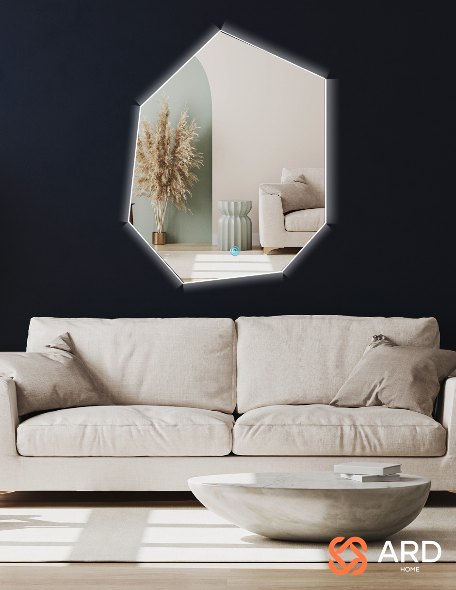 Foto 4 | Espejo Led ARD Glanz Heptaglow 78 x 60 cm