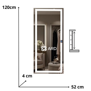 Foto 8 | Espejo Led Ard Glanz Luminous Glass 120 x 52 cm