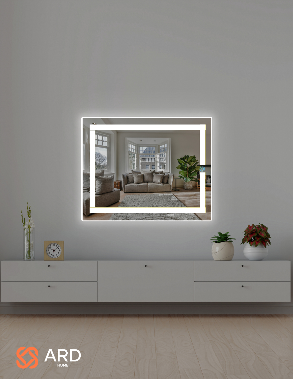 Foto 5 pulgar | Espejo Led Ard Glanz Luminous Glass Rectangular 60x 78