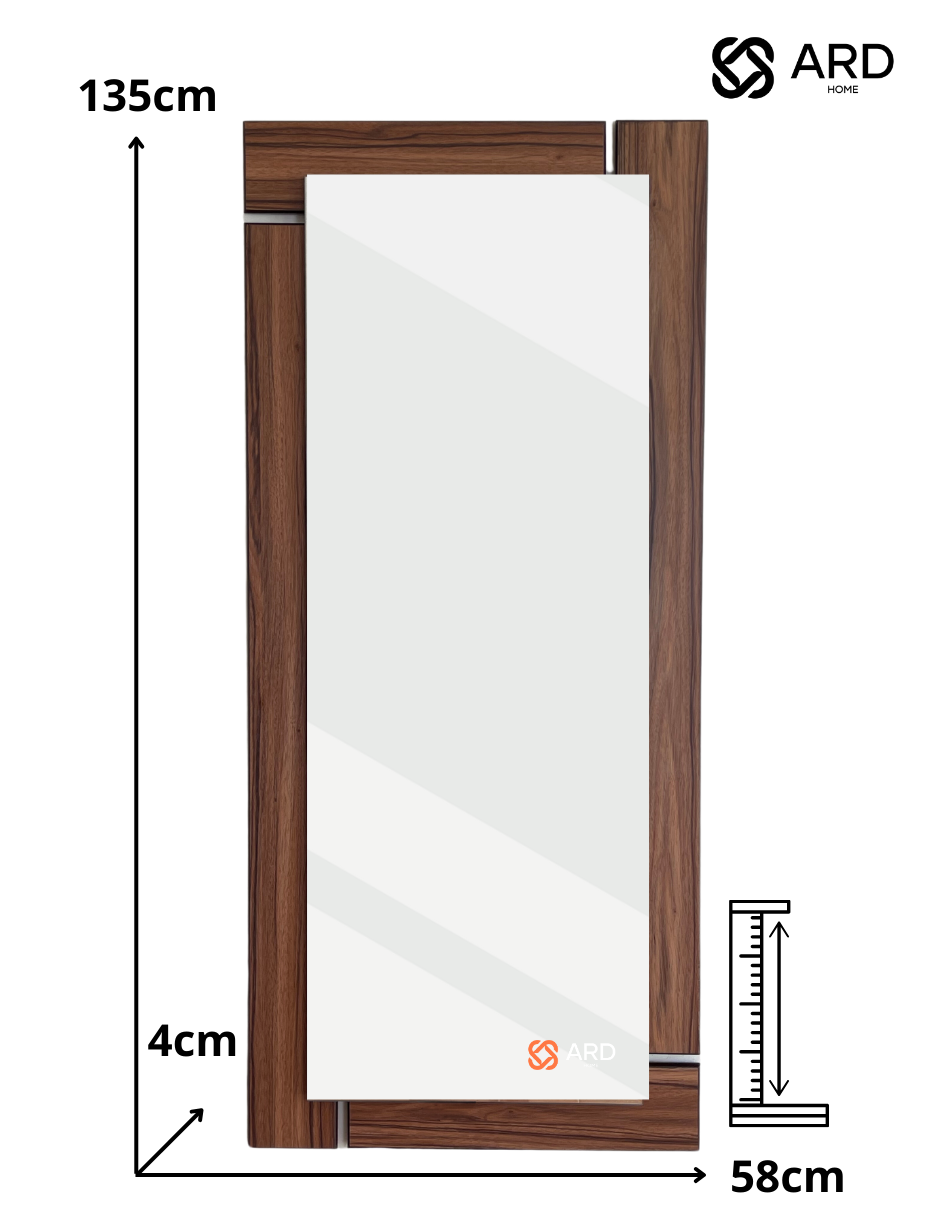 Foto 9 pulgar | Espejo Led Ard Glanz Oak Grande 135 X 58 Xm