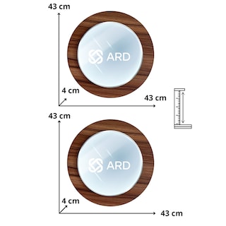 Foto 8 | Set de 2 Espejos Ard Glanz Oak Redondos 43 cm