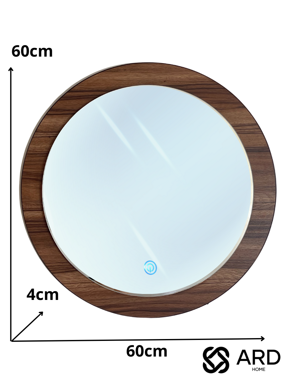 Foto 7 | Espejo Led Ard Glanz Luminous Oak Redondo 60 Cm