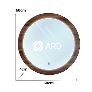 Foto 8 | Espejo Led Ard Glanz Luminous Oak Redondo 60 Cm Luz led Ajustable