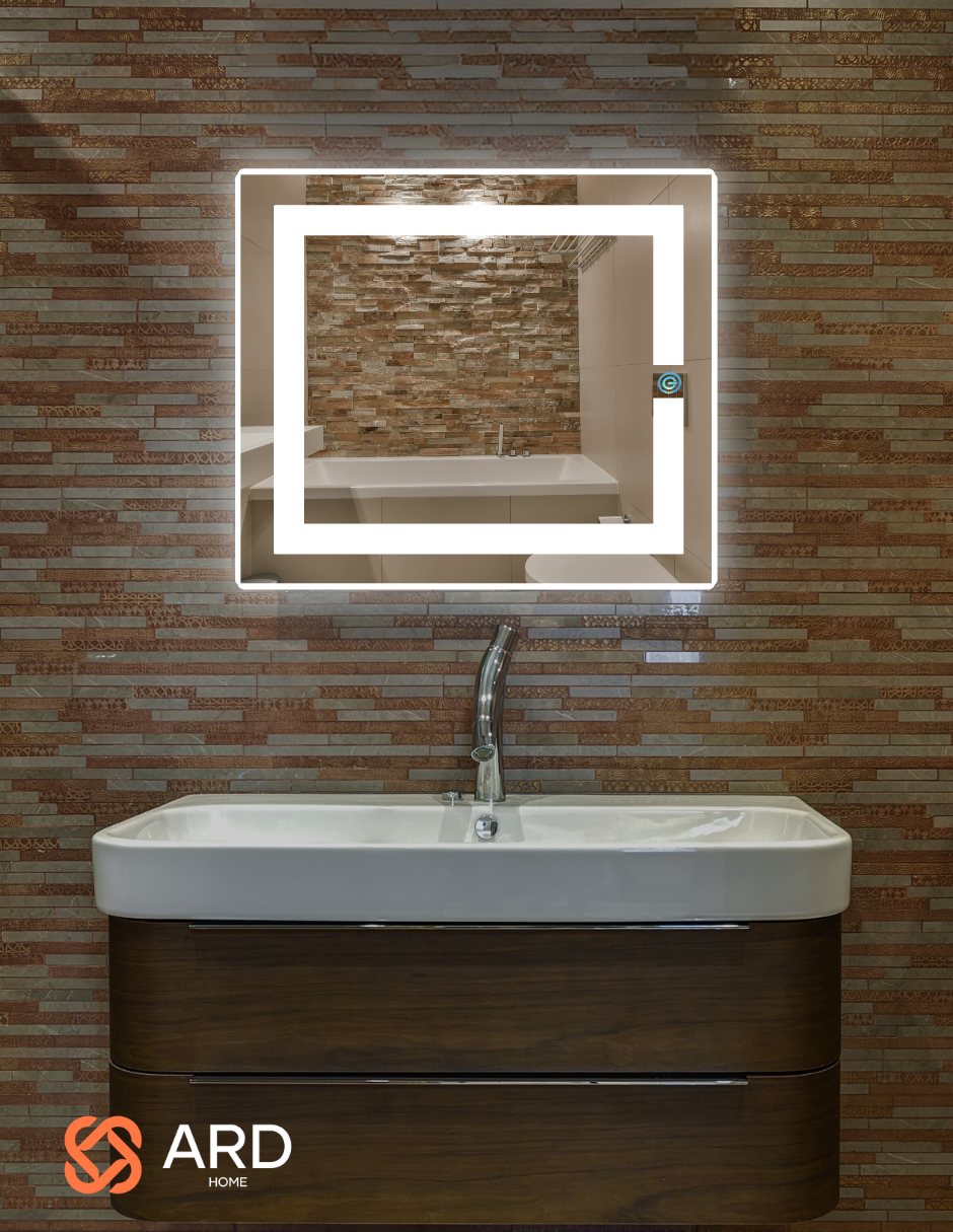 Foto 5 pulgar | Espejo Led Ard Glanz Luminous Glass Rectangular 52 X  60 Cm