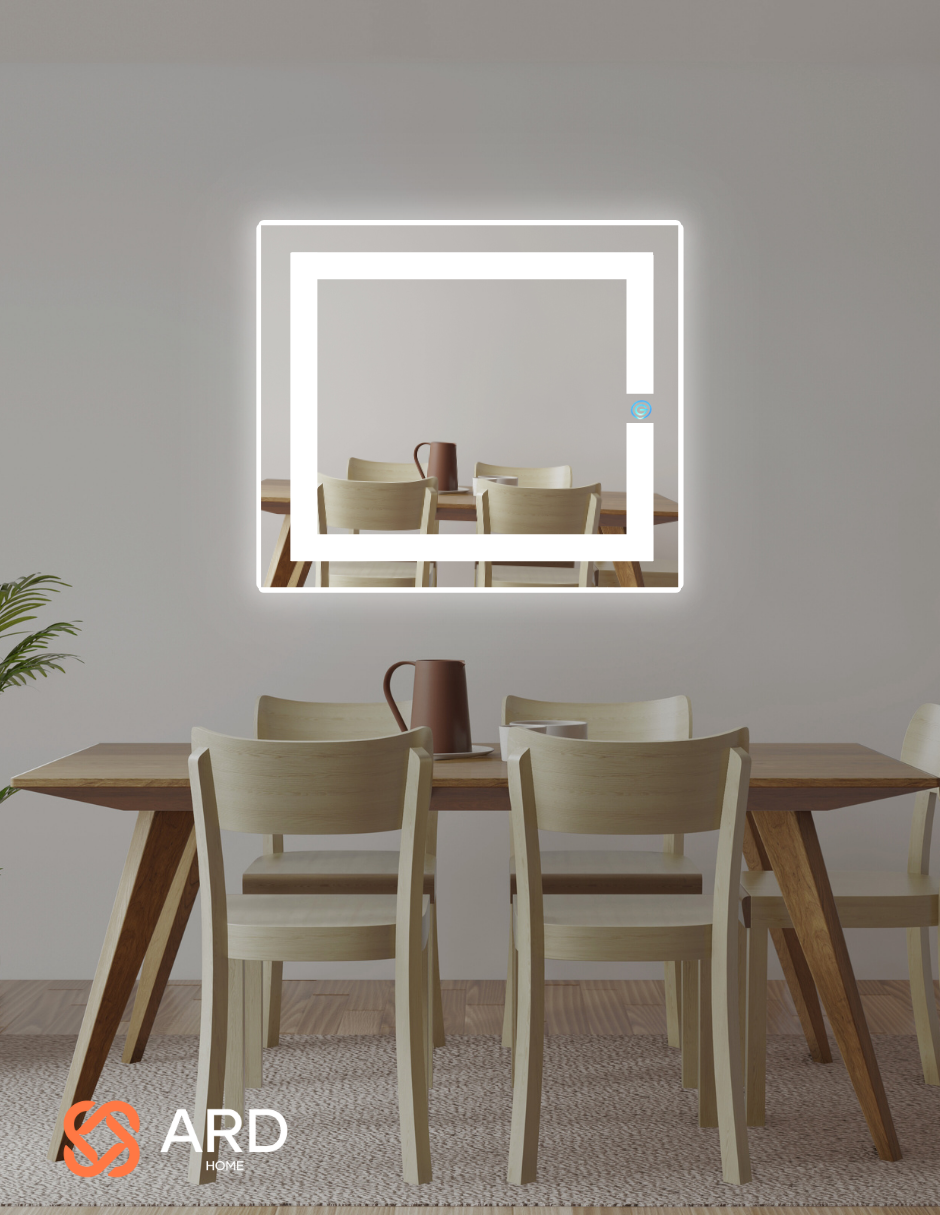 Foto 6 pulgar | Espejo Led Ard Glanz Luminous Glass Rectangular 52 X  60 Cm