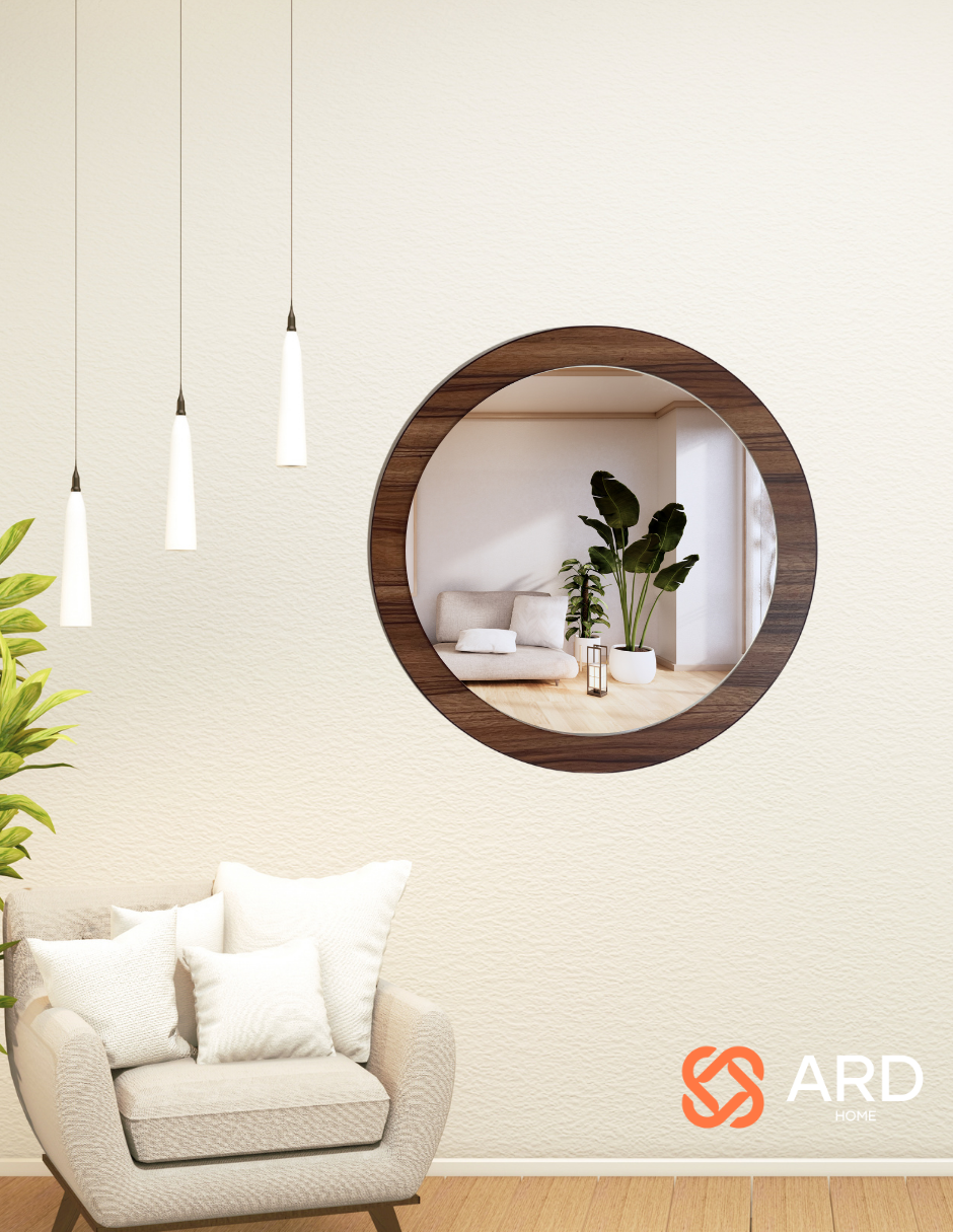 Foto 4 | Espejo Led Ard Glanz Oak Redondo 60 Cm. De Diámetro