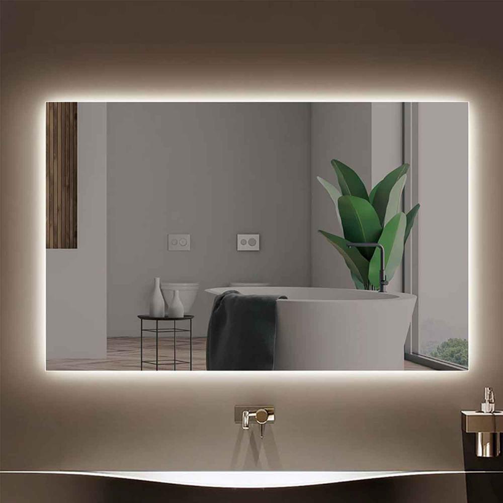 Foto 4 pulgar | Espejo Con Luz Led Rectangular De 120x65 Cm Touch Baño Pared