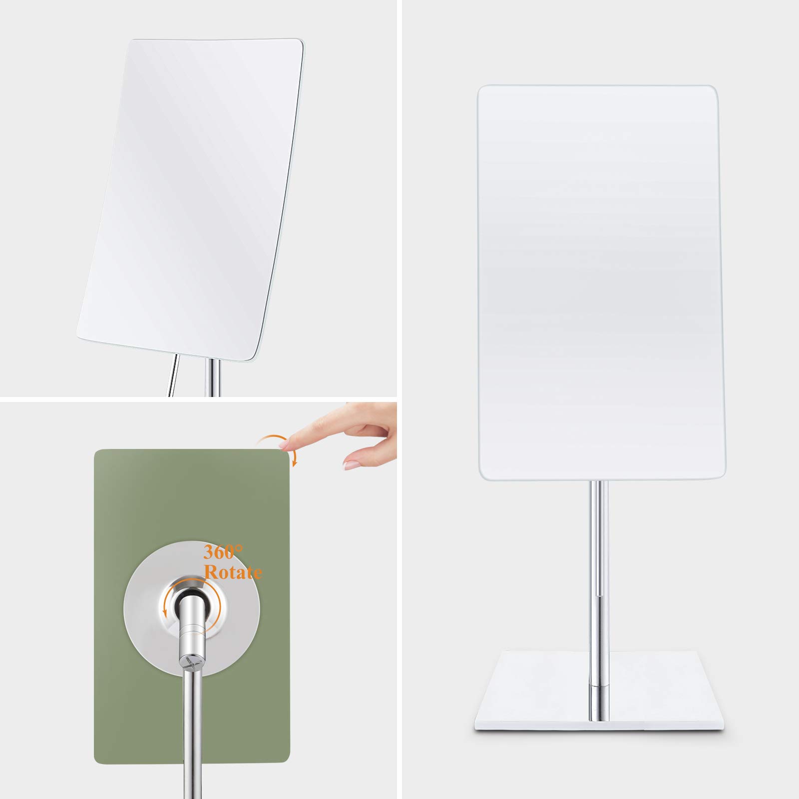 Foto 7 | Espejo De Tocador Gurun Rectangular Sin Marco Con Aumento De 5x - Venta Internacional.