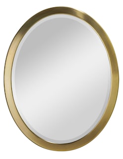 Foto 1 | Espejo Decorativo De Baño Con Marco Ovalado
