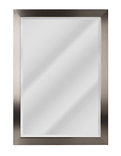 Foto 5 | Espejo Decorativo Biselado Con Marco Rectangular De Poliestireno De Níquel Cepillado