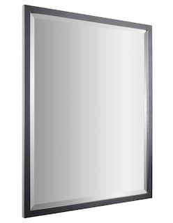 Foto 1 | Espejo Decorativo Rectangular Con Borde Biselado Y Marco De Metal Negro