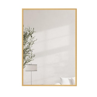 Foto 1 | Espejo Rectangular Con Marco De Aluminio Color Negro Mate De 60x80cm, Marca Gravita