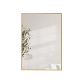 Foto 1 | Espejo Rectangular Gravita con Marco de Aluminio Dorado 50x70 cm