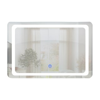 Foto 1 | Espejo Rectangular Gravita con Luz Led de 60 x 80 cm