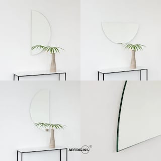 Foto 2 | Espejo Media Luna 20 X 40 cm Minimalista Decoración Hogar