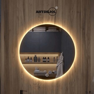 Foto 3 | Espejo Led Touch Luz Cálida Circular Diámetro 70 cm Imagen Hd