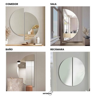 Foto 4 | Espejo Media Luna 30 X 60 Cm Minimalista Decoración Hogar