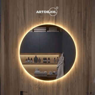 Foto 3 | Espejo Led Luz Cálida Circular Diámetro 60 cm Imagen Hd