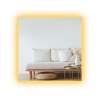Foto 1 | Espejo con Luz Led Cálida Cuadrado 70 x 70 Decoración Hogar