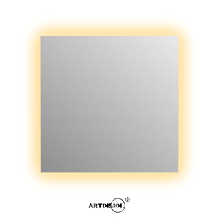 Foto 1 | Espejo con Luz Led Cálida Cuadrado 80 x 80 Decoración Hogar