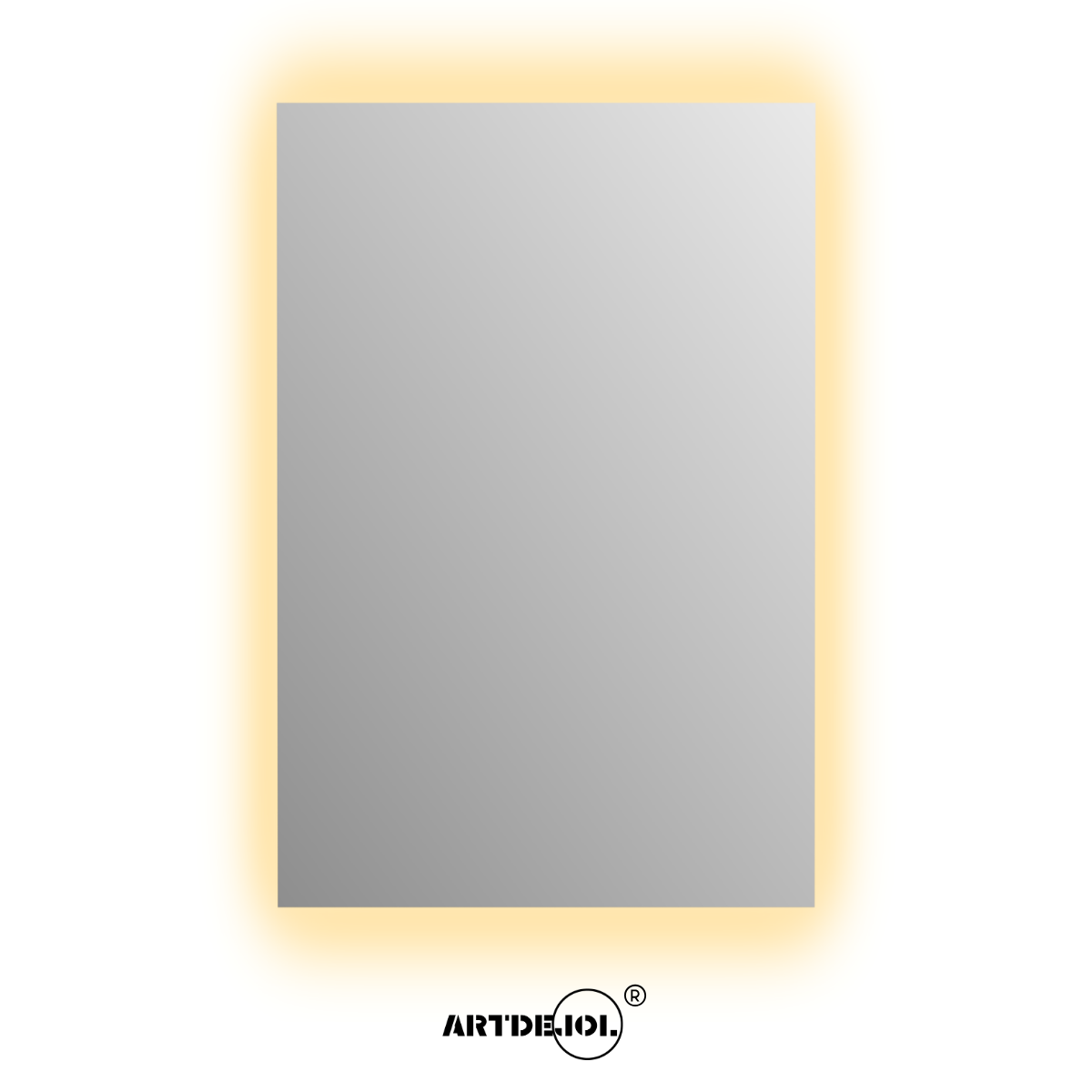 Foto 9 pulgar | Espejo Rectangular Con Luz Led Cálida 70x90 Cm Decoración Hogar