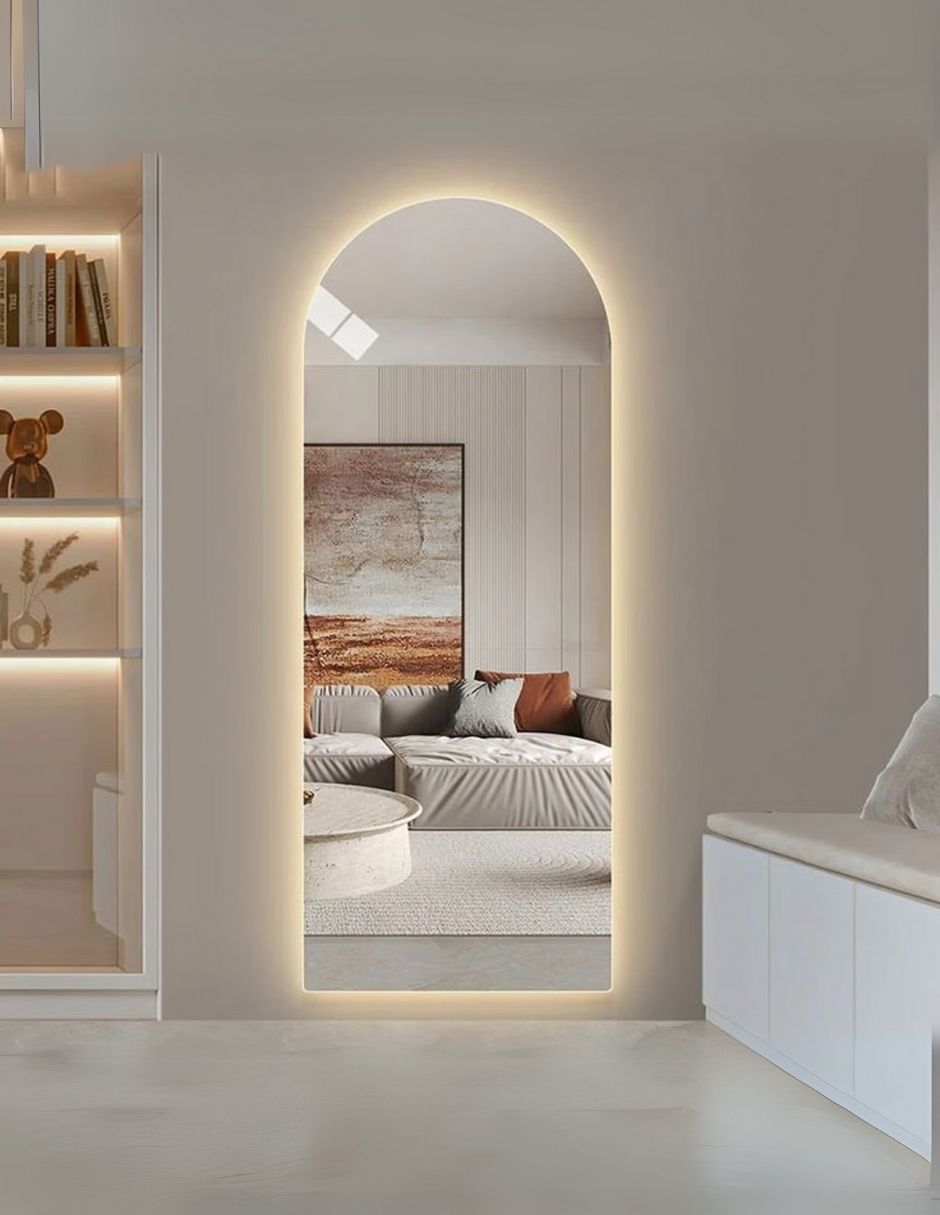 Foto 5 pulgar | Espejo Con Luz Led Cálida Forma Arco 60 X 120 Cm