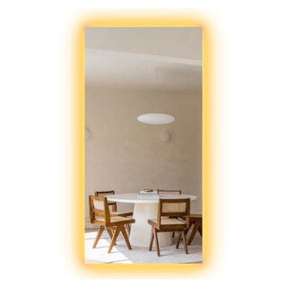 Foto 1 | Espejo Rectangular Con Luz Led Cálida 50x60 Cm Decoración Hogar
