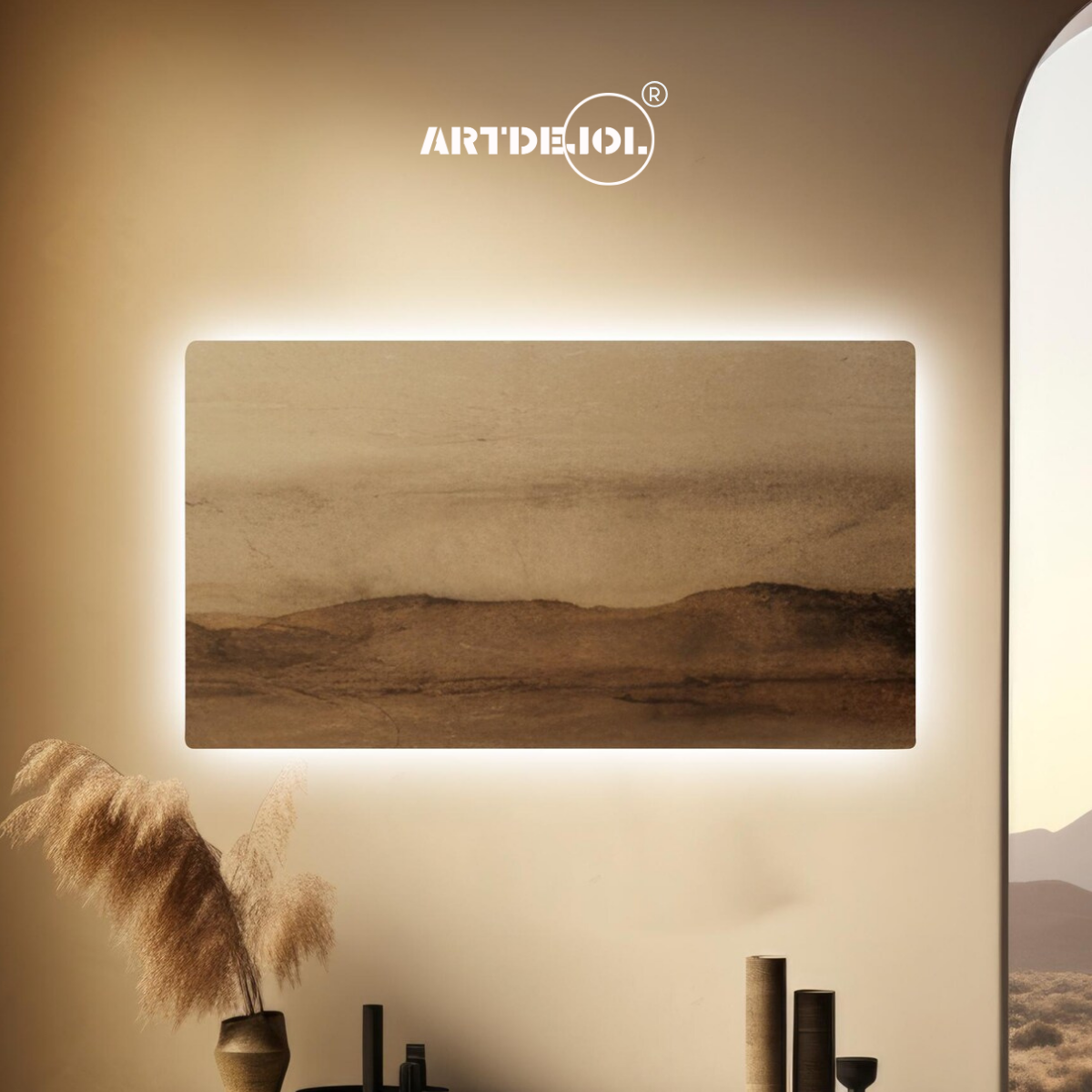 Foto 4 pulgar | Espejo Rectangular Con Luz Led Cálida 50x60 Cm Decoración Hogar
