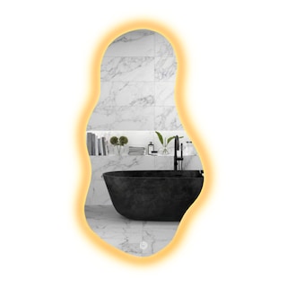Foto 1 | Espejo Led Touch Luz Cálida Forma Irregular 70x120 Cm Imagen Hd