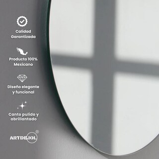 Foto 7 | Espejo Led Touch Luz Cálida Forma Irregular 70x120 Cm Imagen Hd