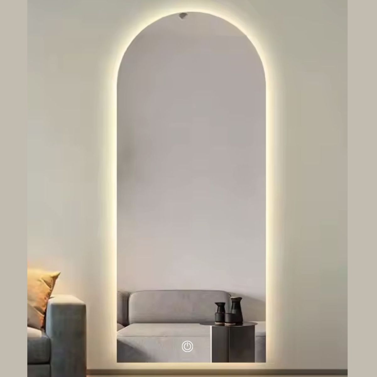 Foto 8 pulgar | Espejo con Luz Led Touch Cálida Forma Arco 60 X 120 cm