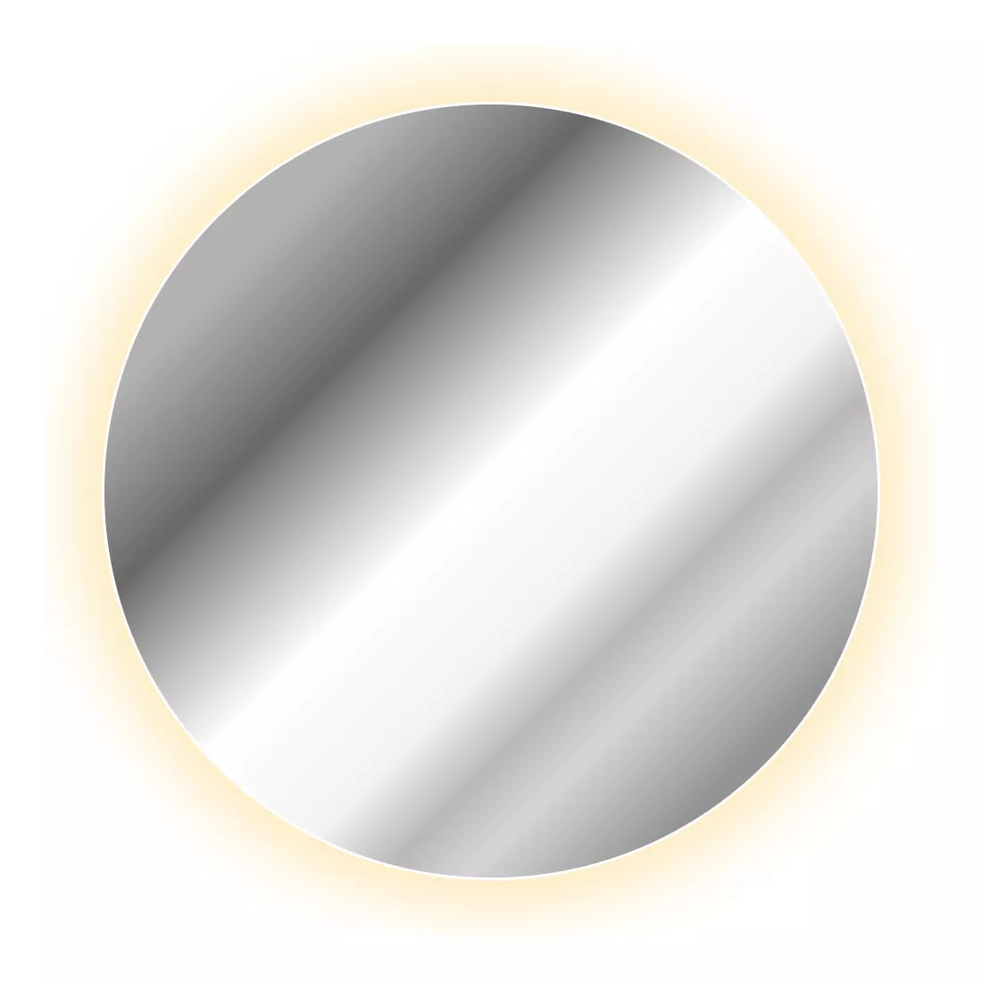 Espejo Decorativo Redondo 80 Cms Luz Led Touch $1,179