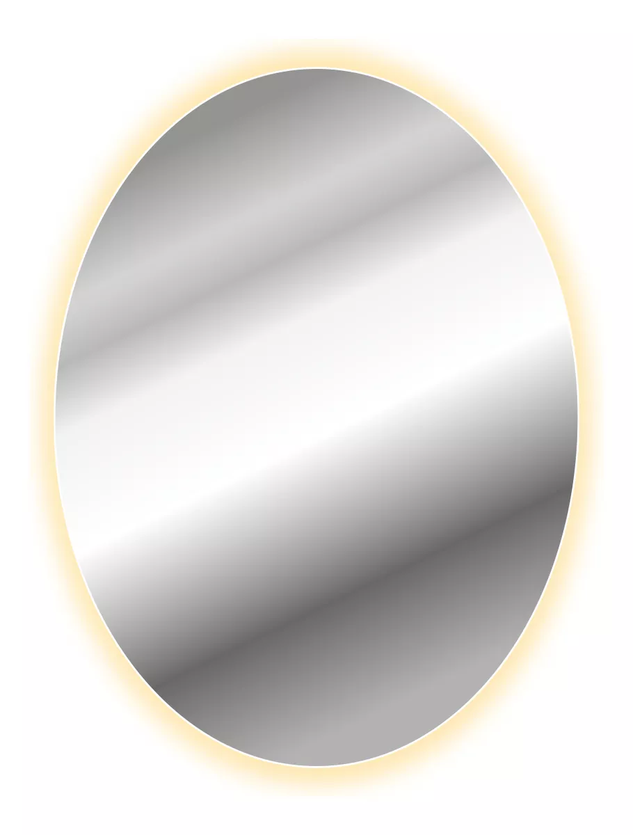 Foto 2 pulgar | Espejo Decorativo Ovalado 50 X 75 Cms Luz Led Touch
