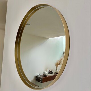 Foto 4 | Espejo 40 cm Color Oro Marco de Metal