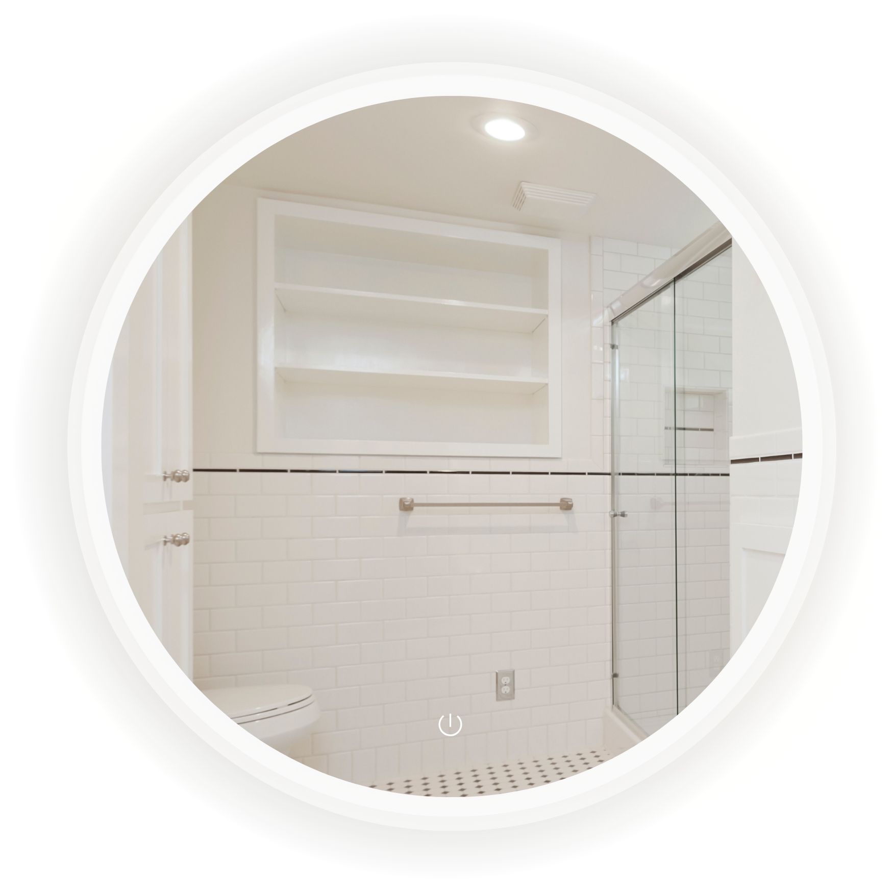 Foto 3 pulgar | Espejo 60cm Luz Led Touch Dimmer