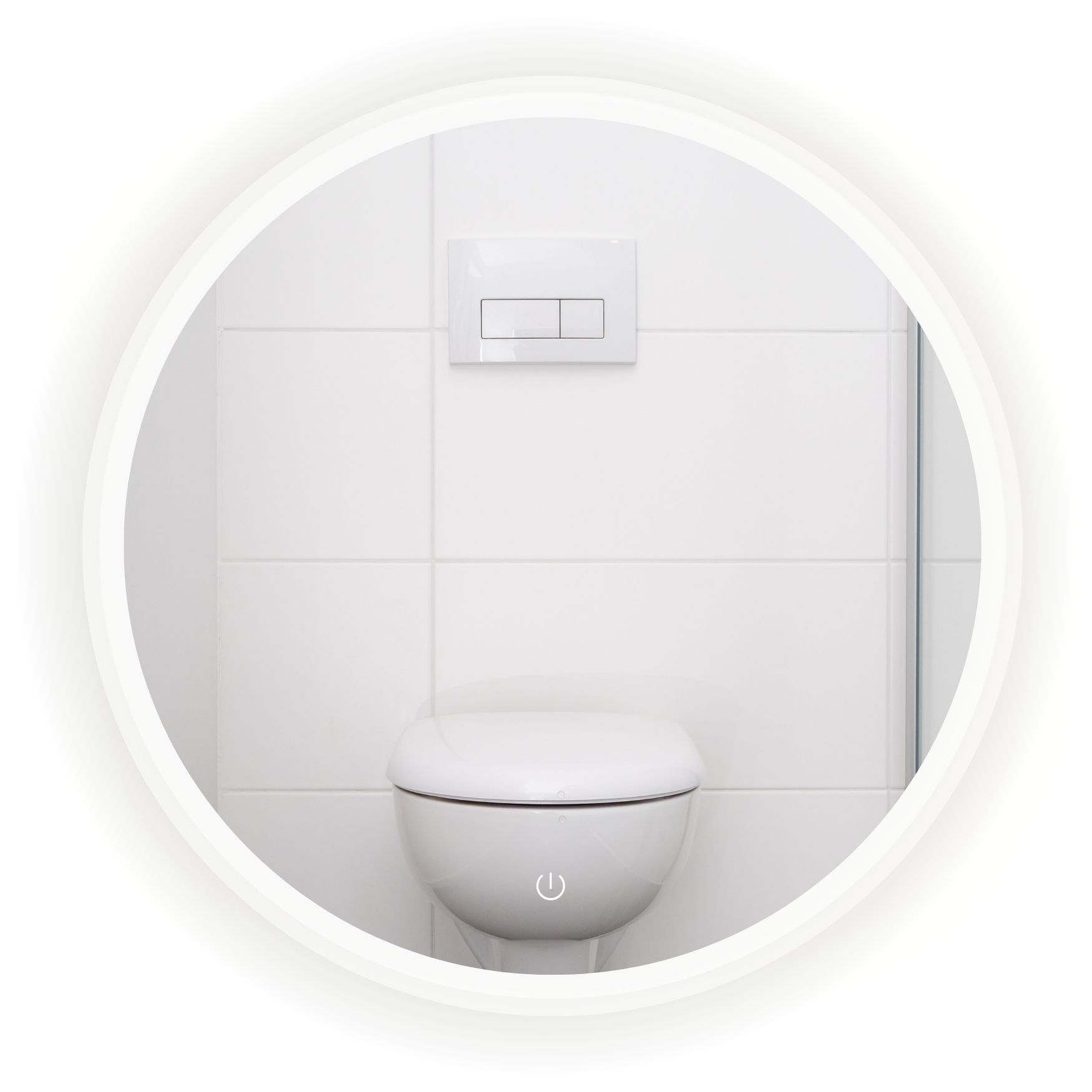 Foto 1 | Espejo 50 cm Luz Led Touch Dimmer para Baño