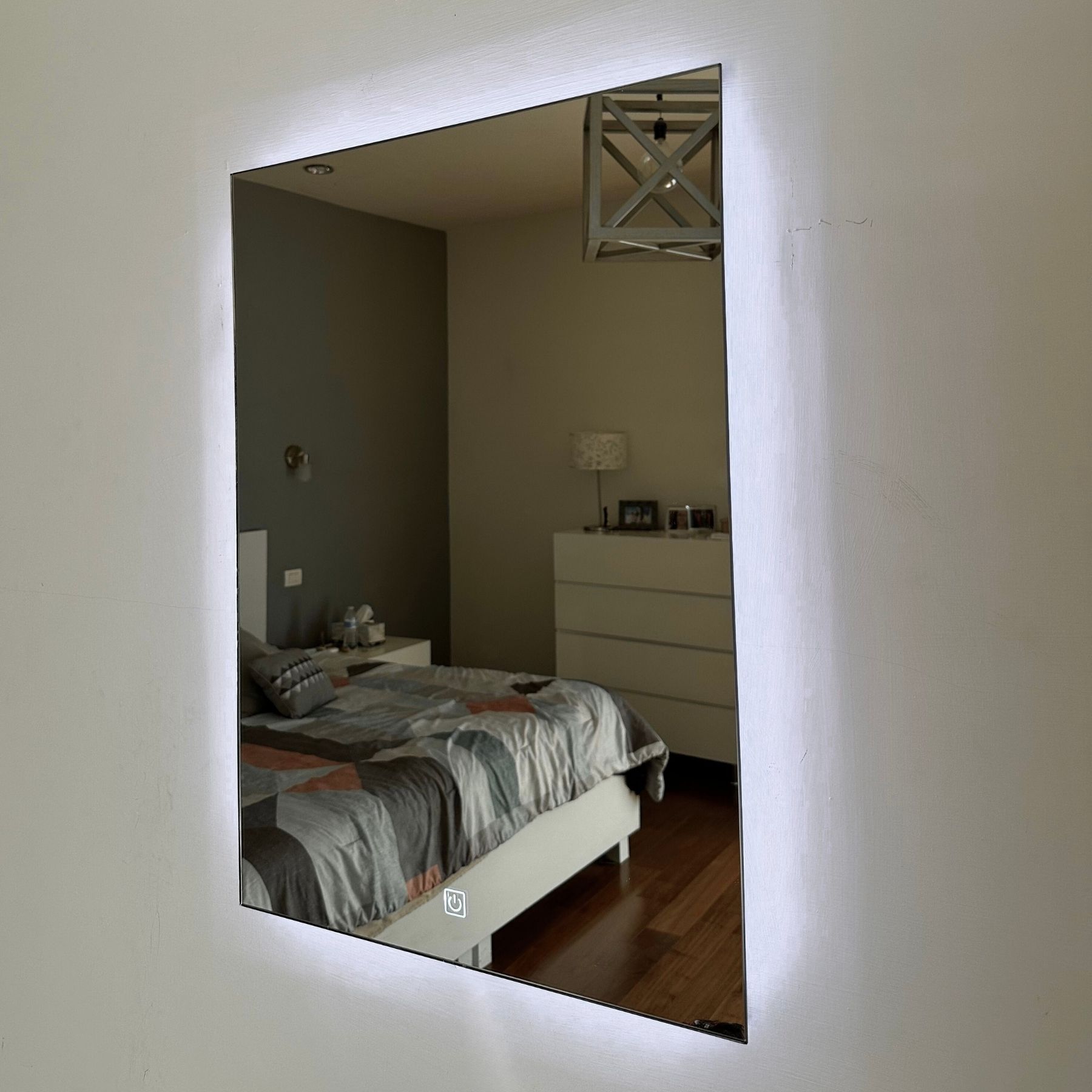 Foto 5 pulgar | Espejo 40 x 60cm Luz Led Blanca Touch para Baño