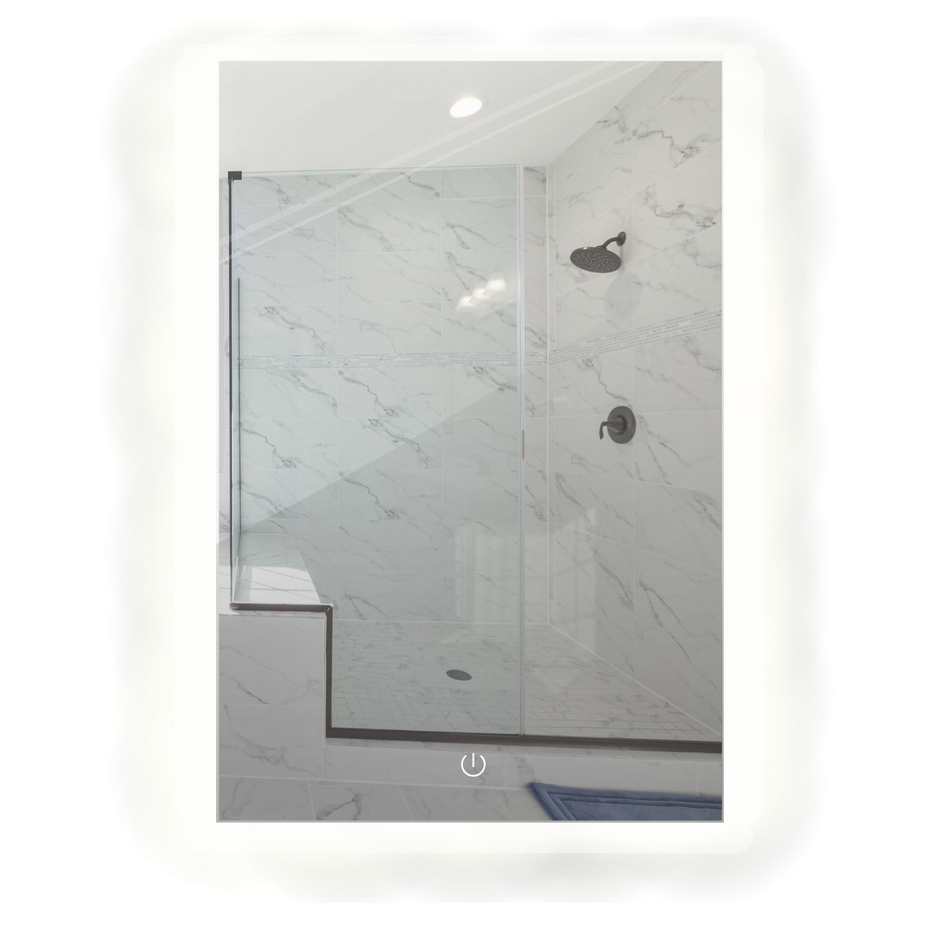 Foto 2 pulgar | Espejo 50 x 70cm Luz Led Touch Dimmer para Baño