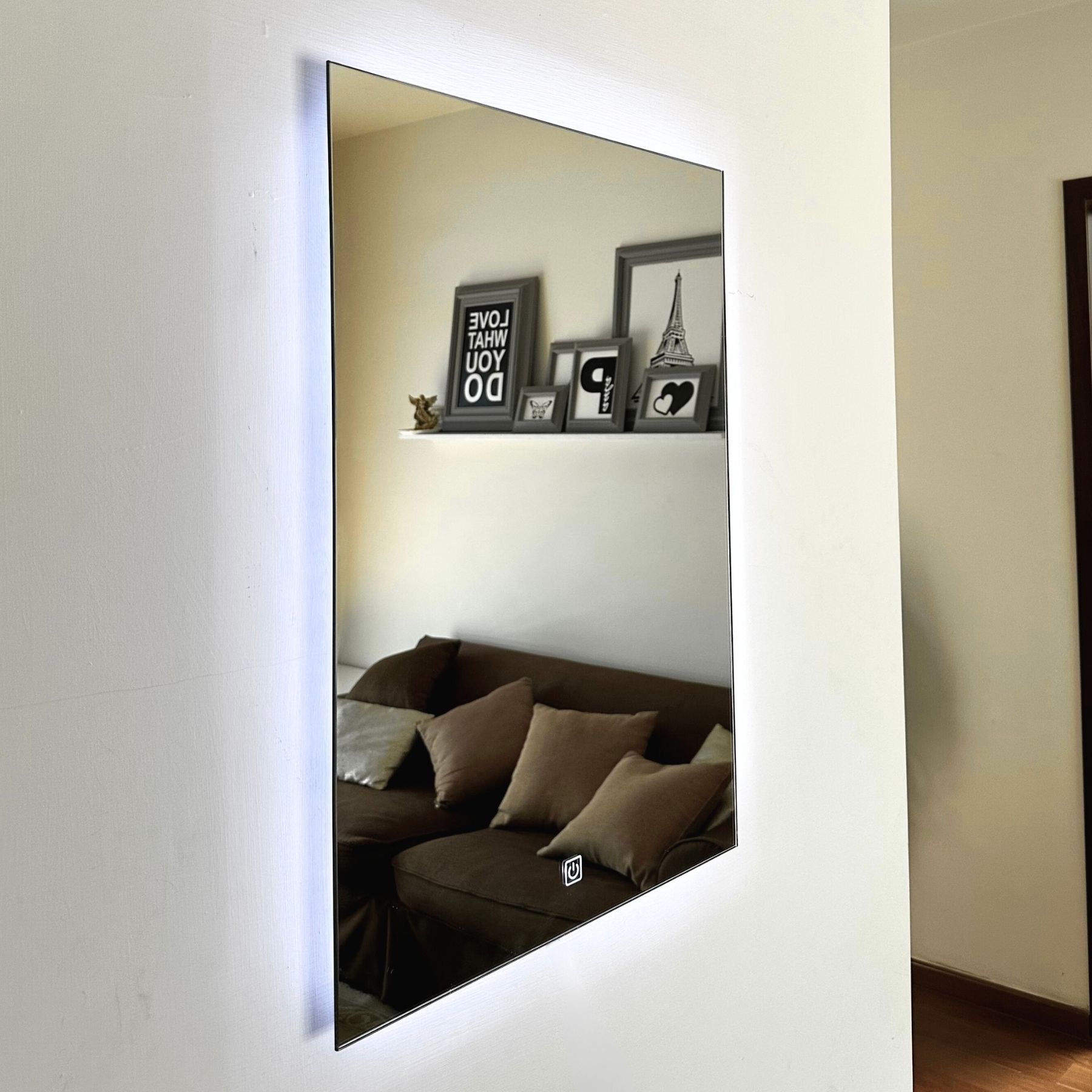 Foto 4 pulgar | Espejo 60 x 80cm Luz Led Blanca Touch Dimmer para Baño