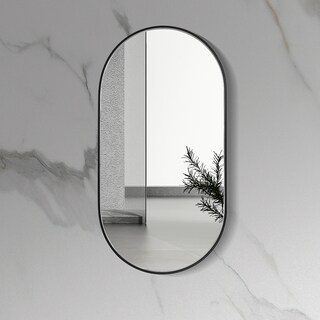 Foto 1 | Espejo Decorativo Mobi Cala L-m01 Negro Ovalado