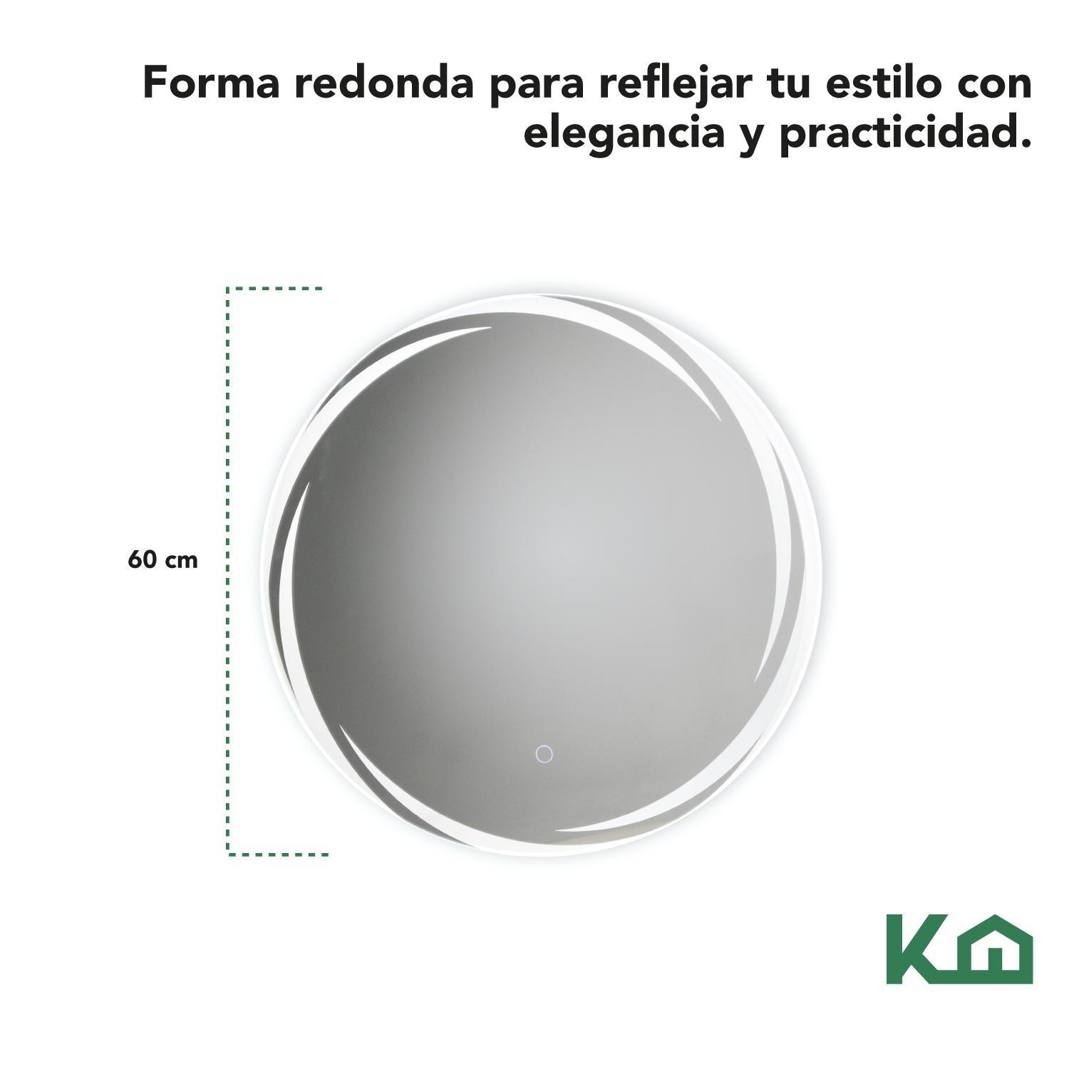 Foto 7 pulgar | Espejo con Luz Led Rectangular Sistema Touch
