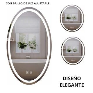 Foto 2 | Espejo Inteligente Touch Oval Eo Safe Imports Esi-18926 Plata
