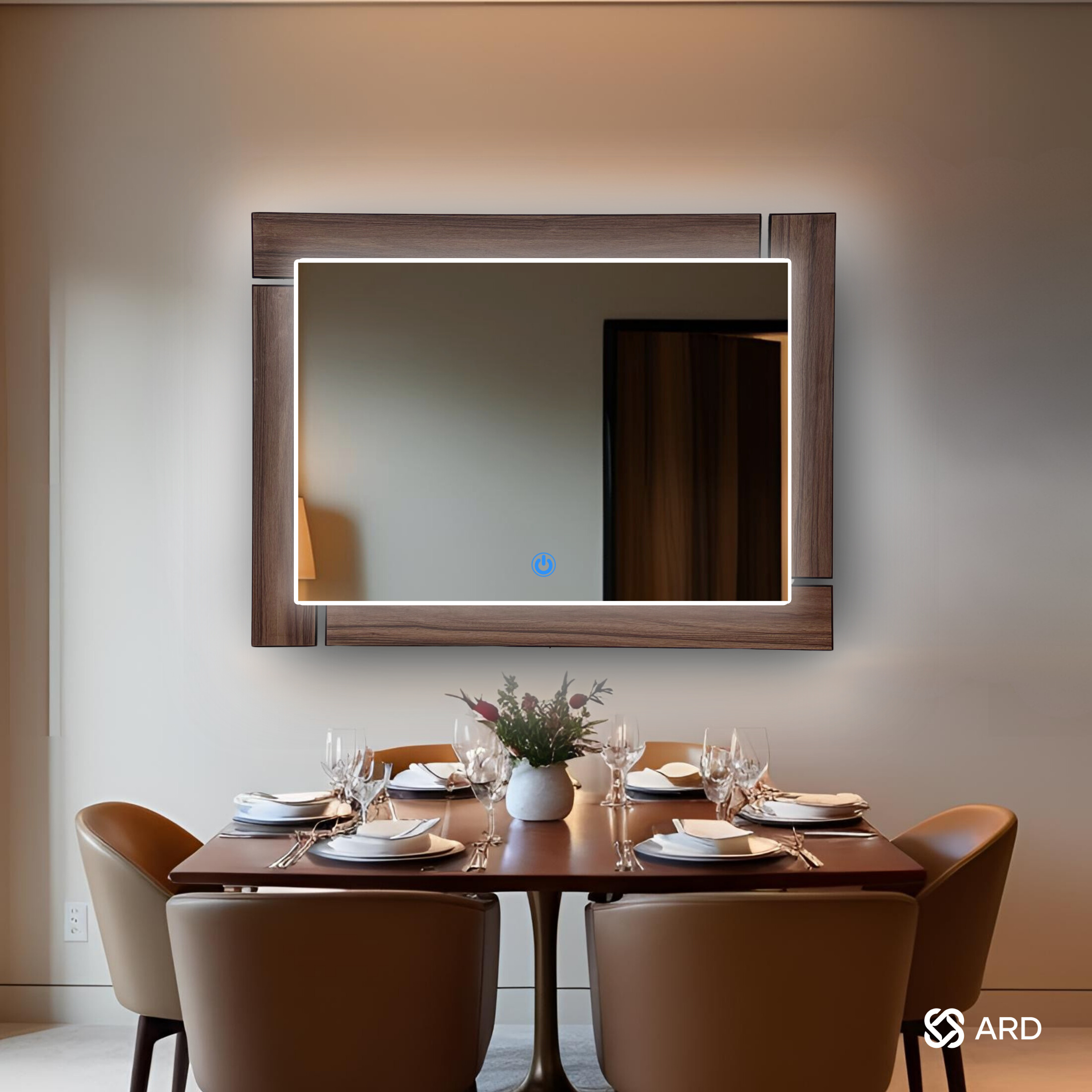 Foto 3 pulgar | Espejo Led Ard Glanz Luminous Oak 96 X 78