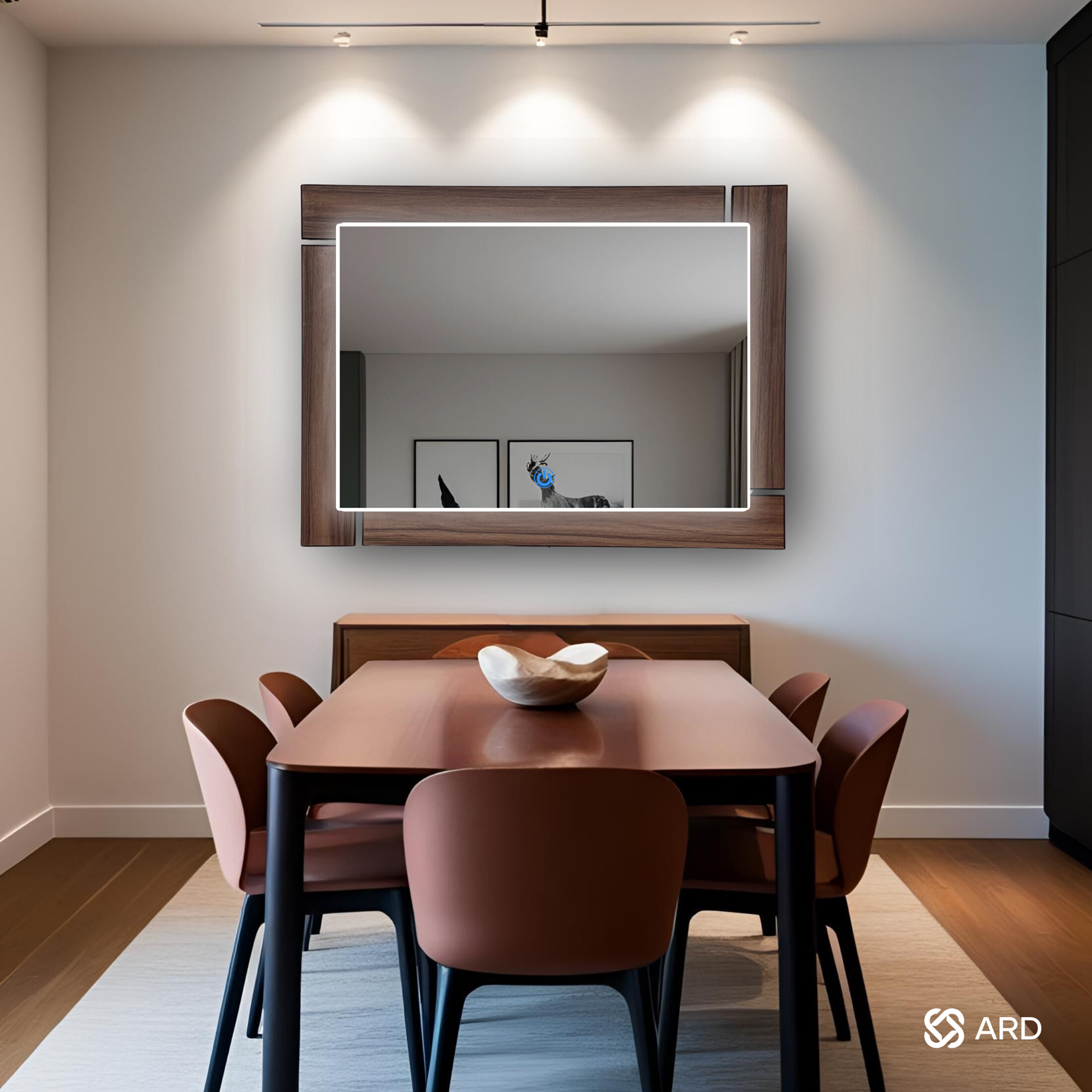 Foto 4 pulgar | Espejo Led Ard Glanz Luminous Oak 96 X 78