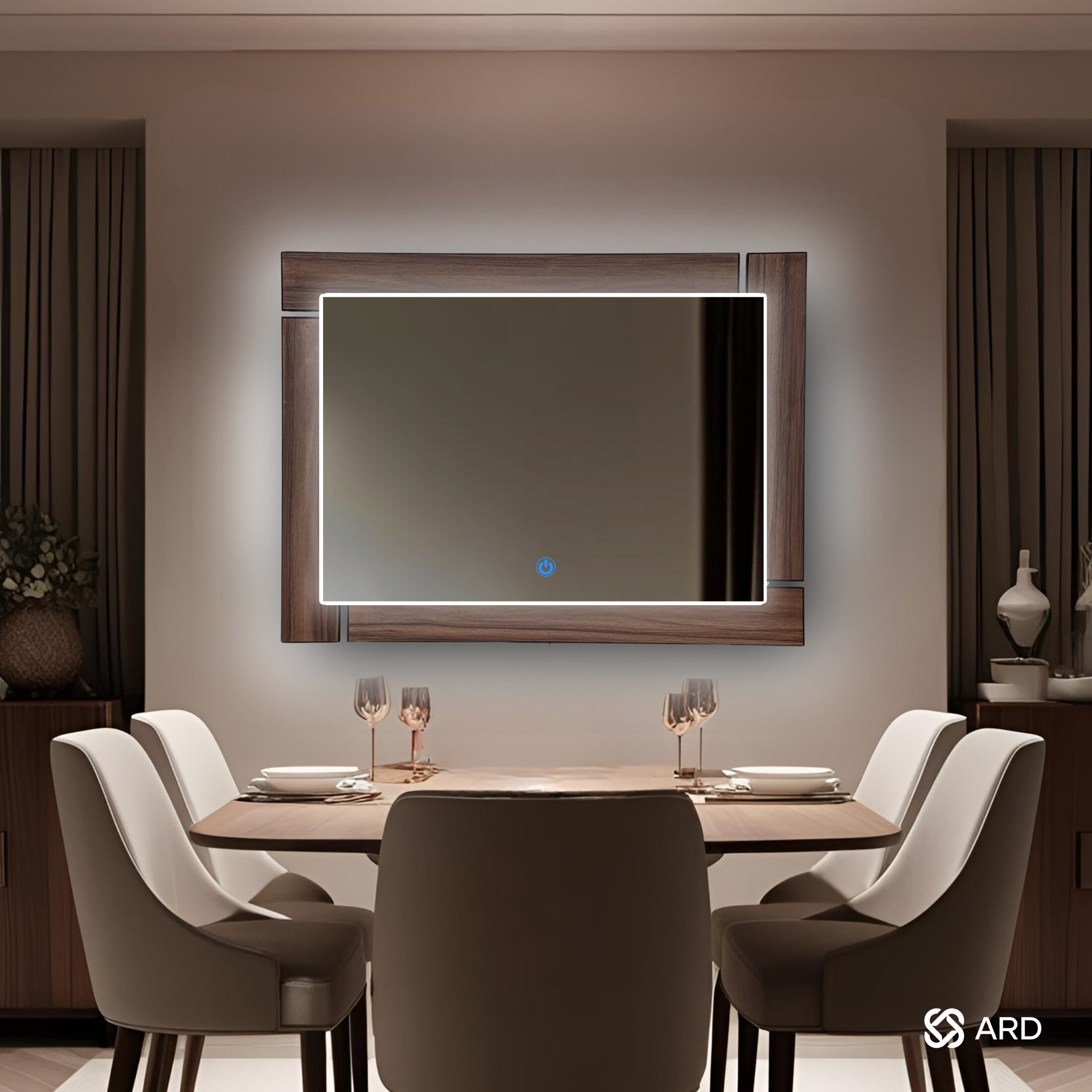 Foto 5 pulgar | Espejo Led Ard Glanz Luminous Oak 96 X 78