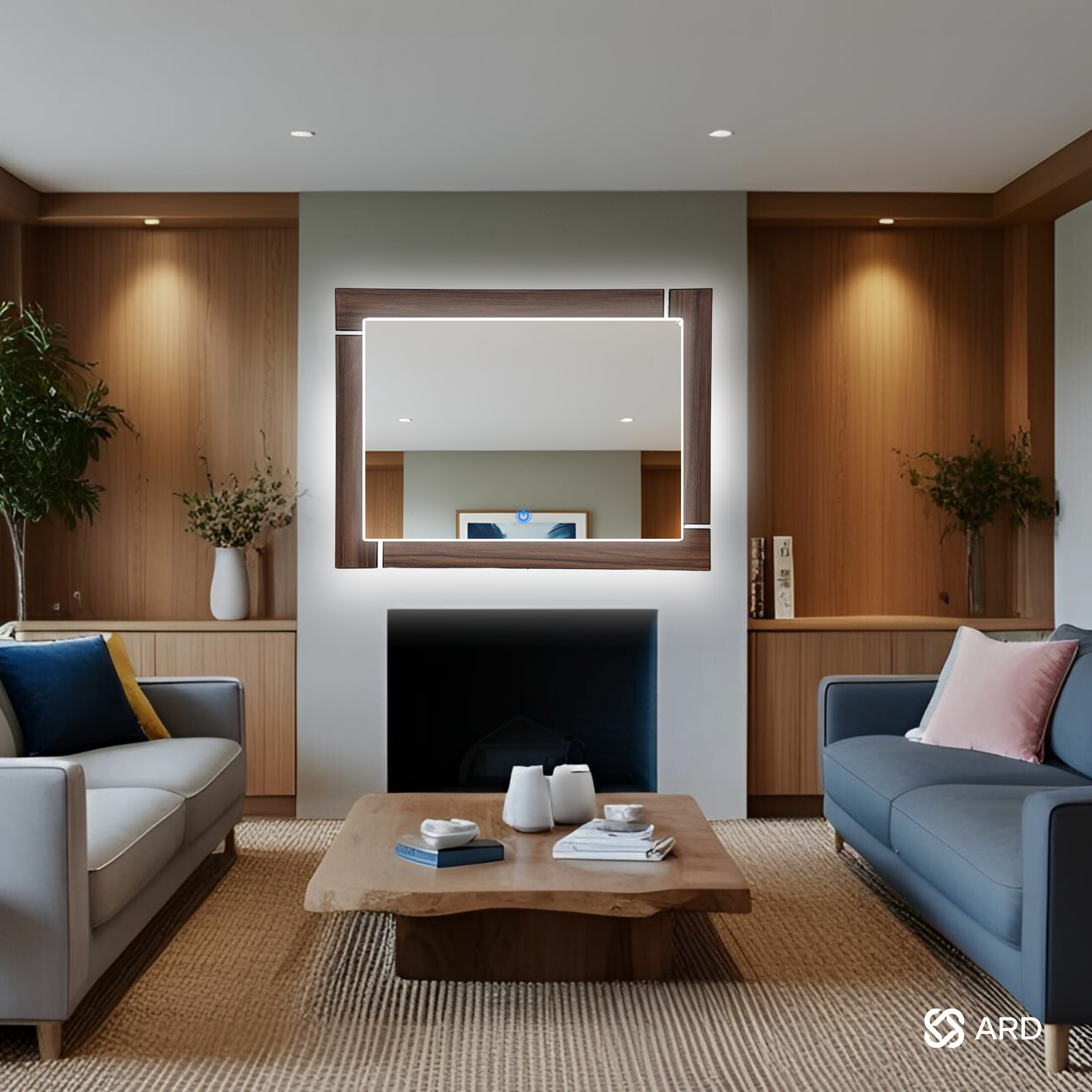 Foto 7 pulgar | Espejo Led Ard Glanz Luminous Oak 96 X 78