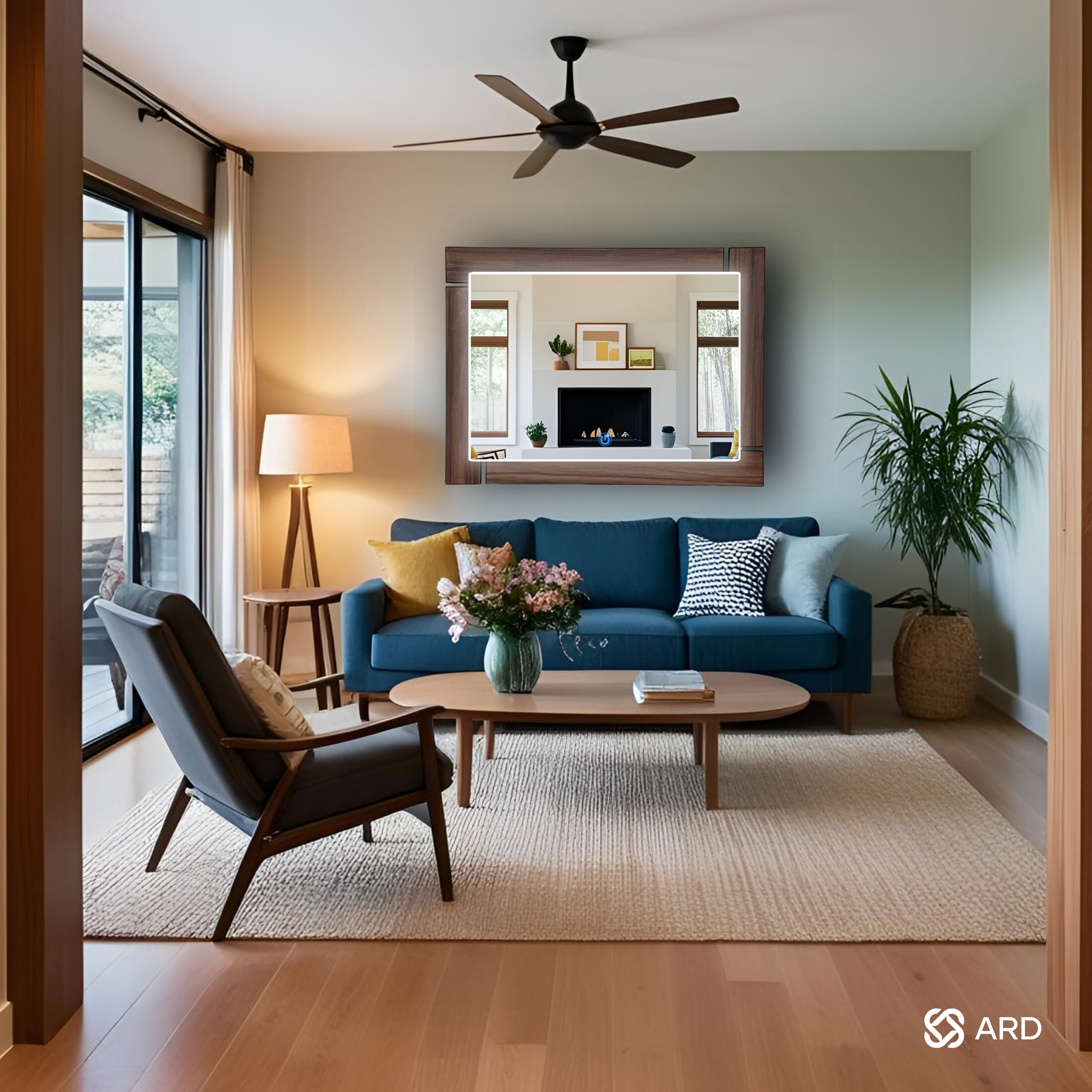 Foto 8 pulgar | Espejo Led Ard Glanz Luminous Oak 96 X 78