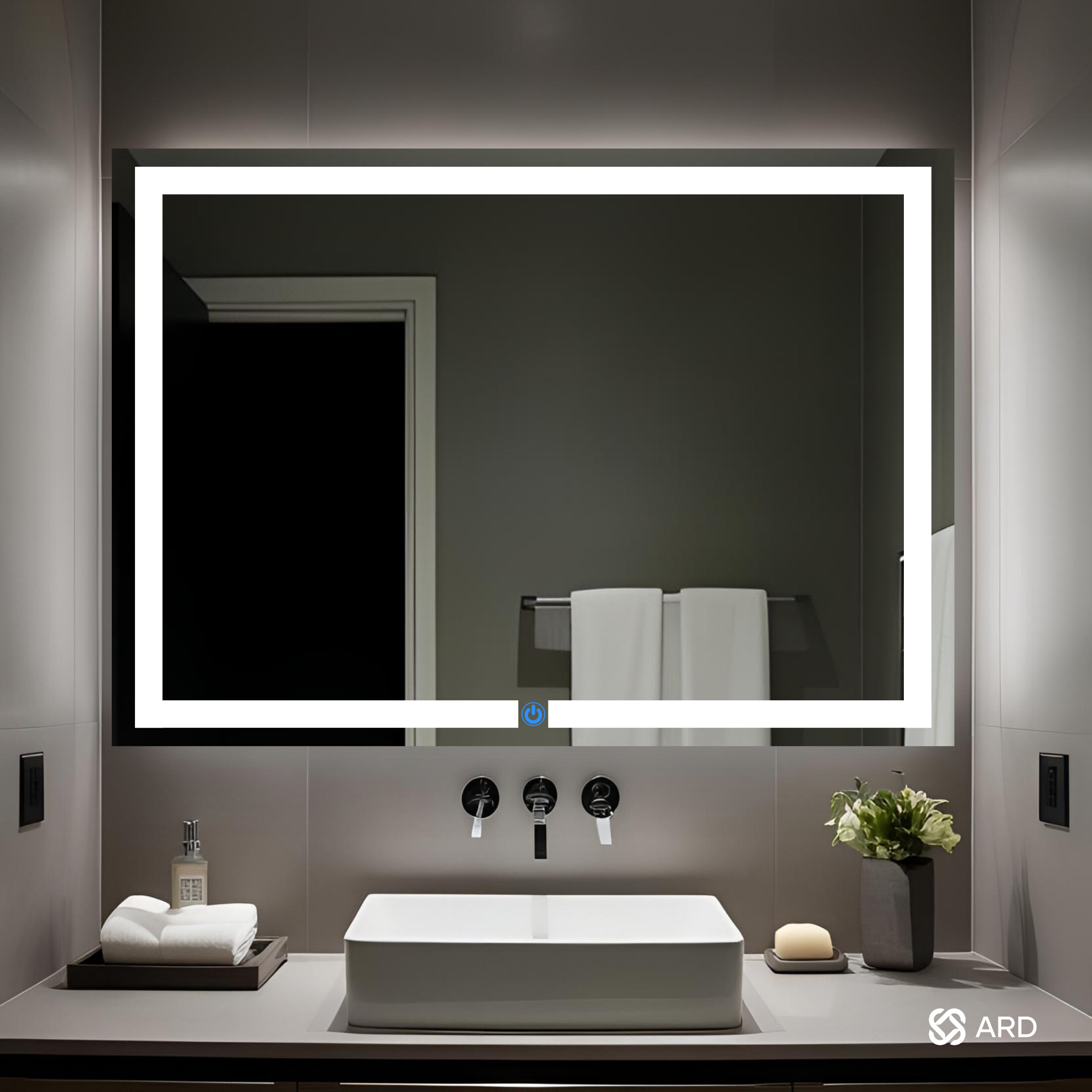 Foto 4 pulgar | Espejo Led Ard Espejo Glanz Luminous Glass Prestige 120 X 90 Cm