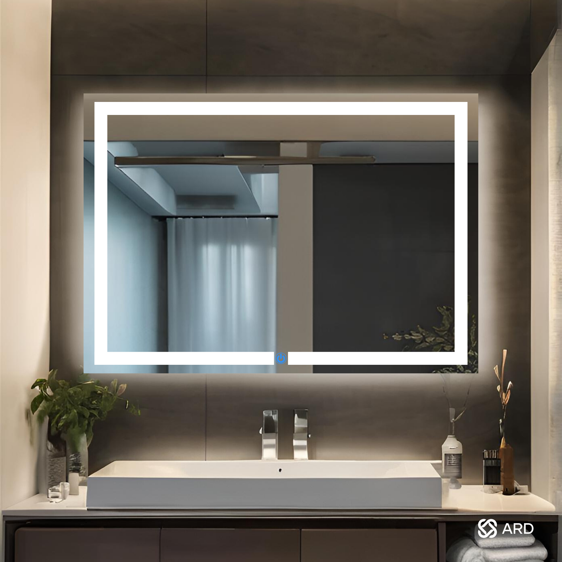 Foto 6 pulgar | Espejo Led Ard Espejo Glanz Luminous Glass Prestige 120 X 90 Cm
